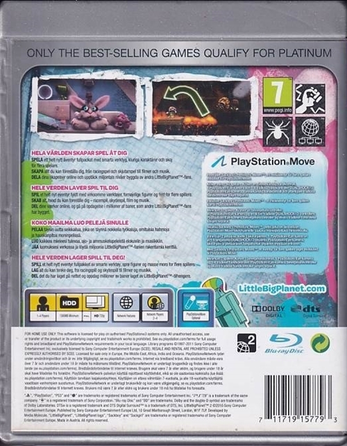 Little Big Planet 2 - PS3 - Platinum (B Grade) (Genbrug)